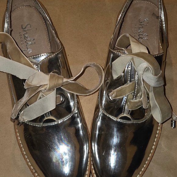 Shellys London Shoes - Shellys London Metallic Oxford Shoes | Brand New | $100